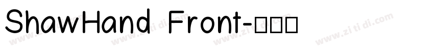 ShawHand Front字体转换